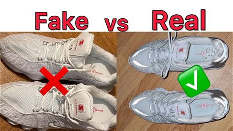 nike shox fake vs real|are knockoff nikes genuine.